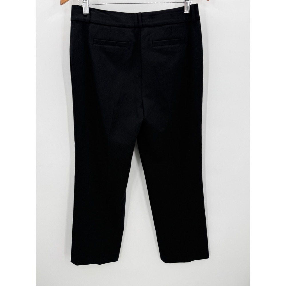 Kate Spade New York Black Wool Blend Tailored Straight Leg Trousers Pants Size 6 - Picture 3 of 8